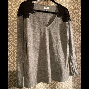 Long Sleeve Top - Lace detail